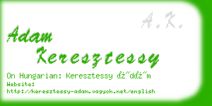 adam keresztessy business card